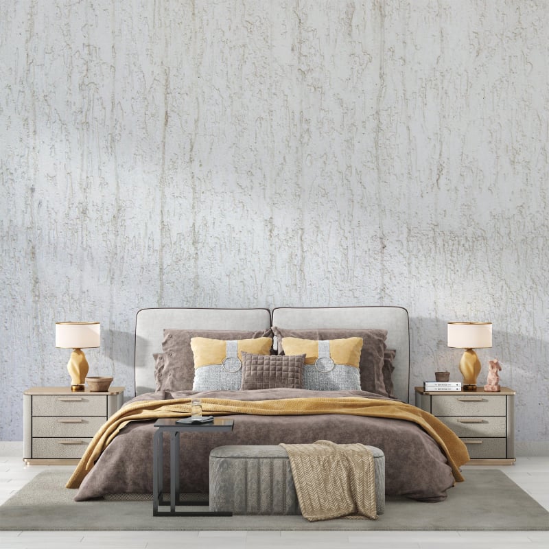 Stone Wallpaper - Bleached and Aged Concrete Effect