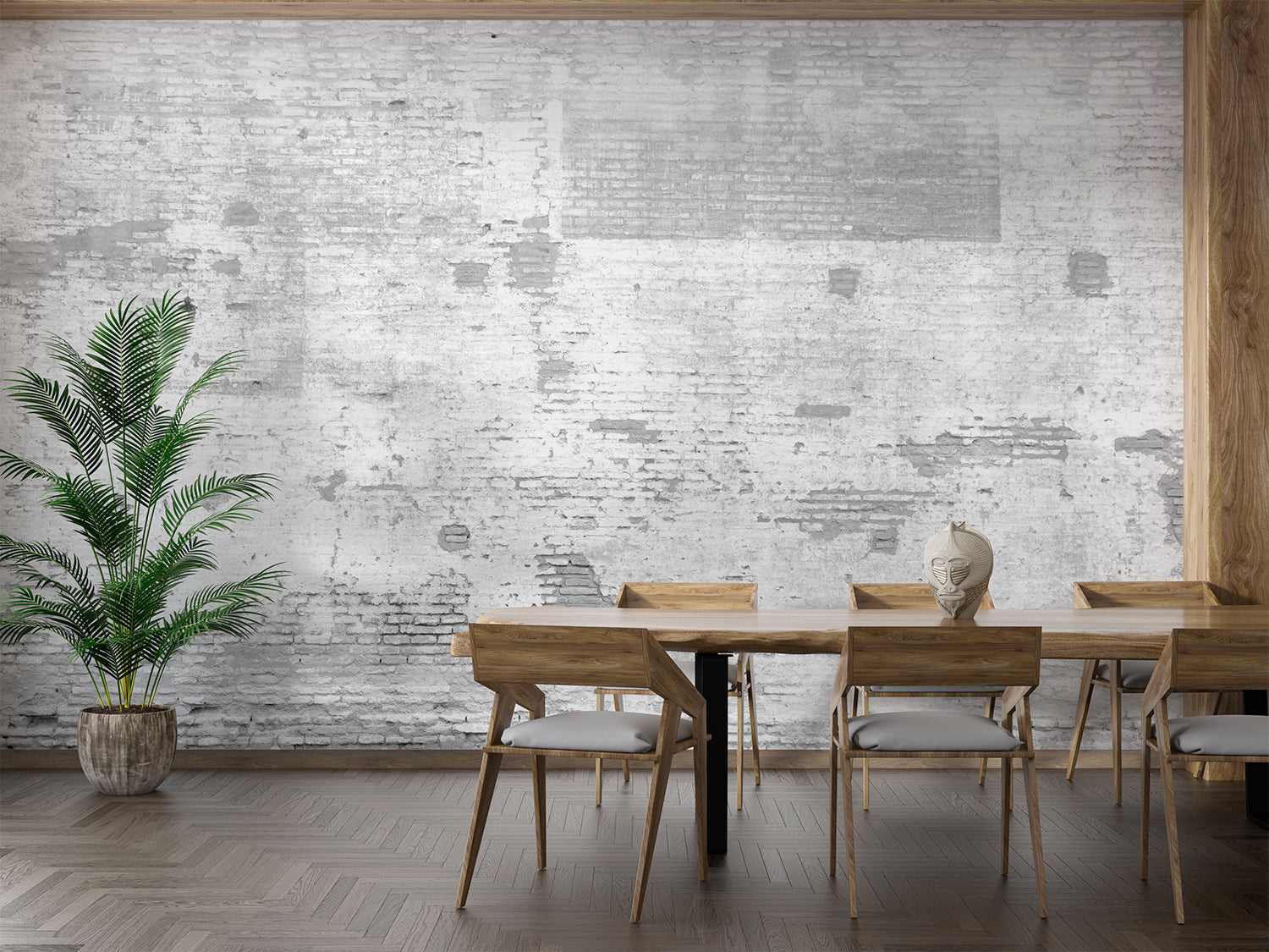 3D Brick Wallpaper Trompe L'Oeil