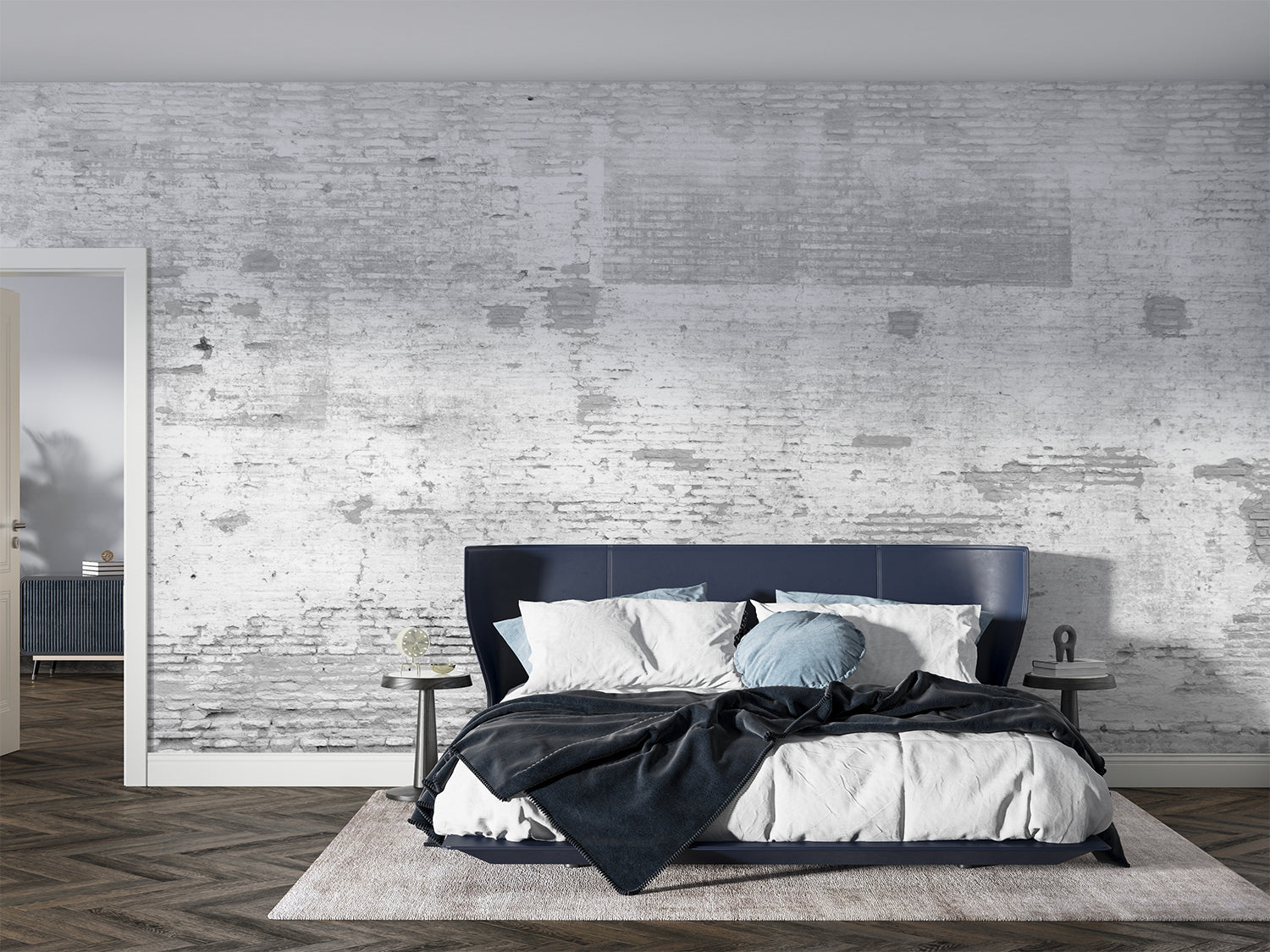 3D Brick Wallpaper Trompe L'Oeil