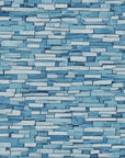 Papier Peint Pierre - Mur de Briques Bleues Pastel