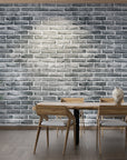 Papier Peint Pierre - Mur de Briques Grises et Lumière