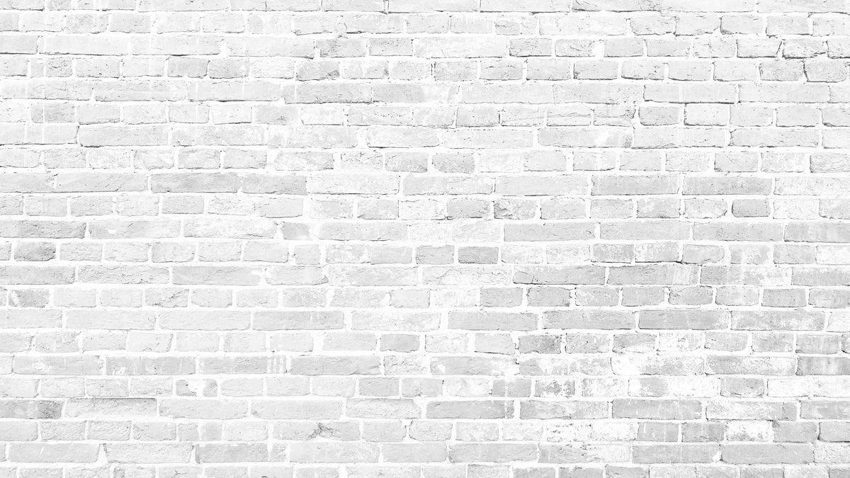 Brickbehang - Ongelijkmatige witte muur