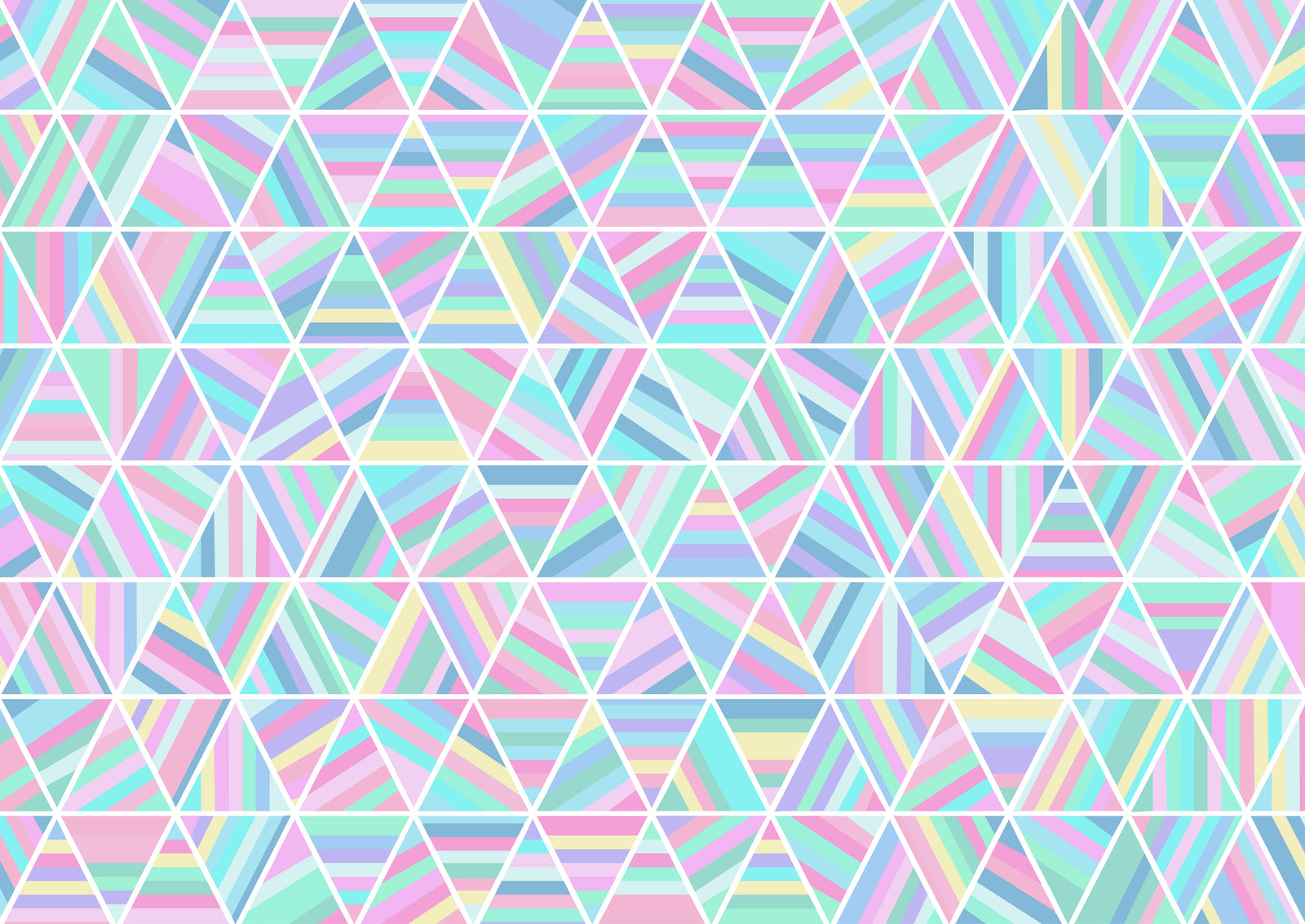 Graphic Wallpaper – Pastel Triangles
