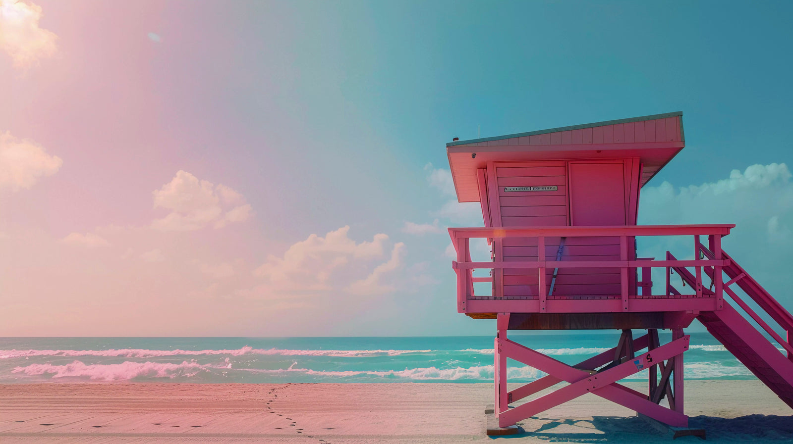 Beach wallpaper – first aid station