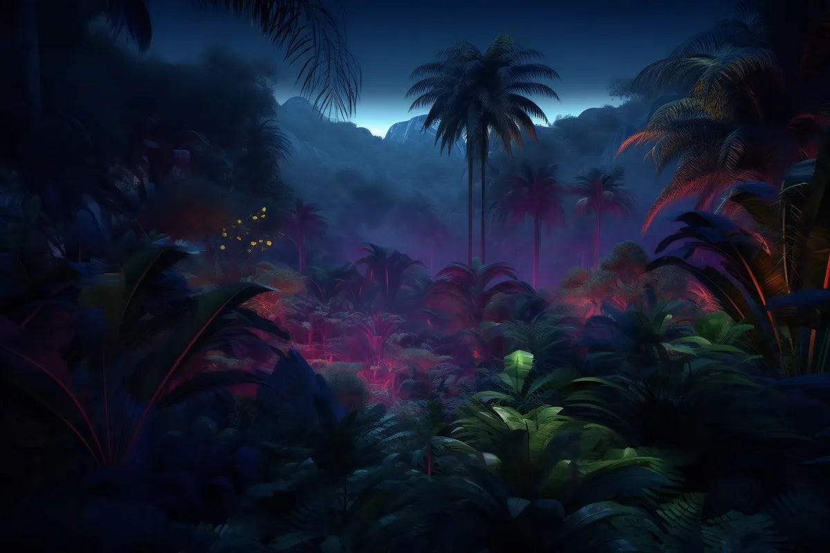 Tropical Wallpaper - Jungle Night Mystery