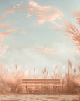 Nature wallpaper – misty pastel meadow