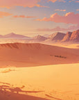 Papier peint déserts - dunes de sable chaud