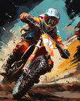 Papier peint Sport – motocross en action