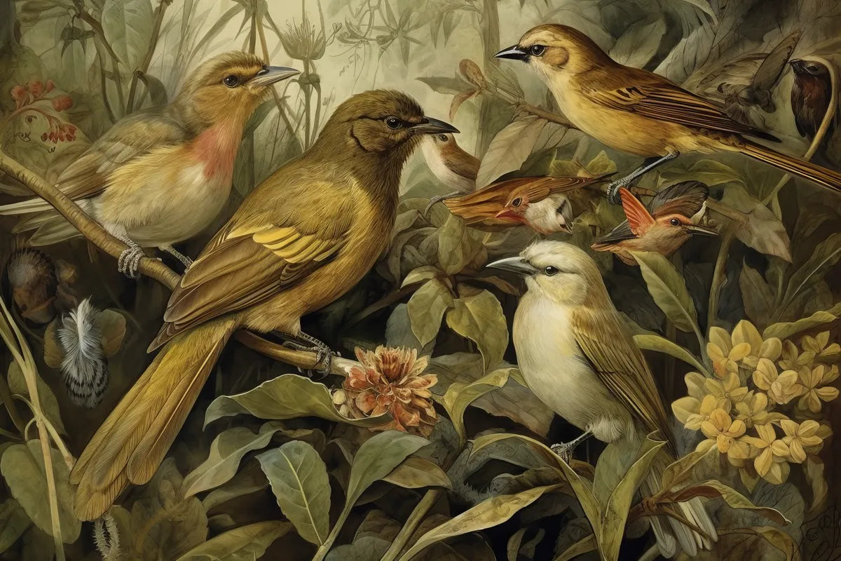 Animal Wallpaper - Songbirds in the Jungle