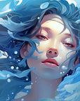 Papier Peint Anime - Esprit de l’Eau Luminescent
