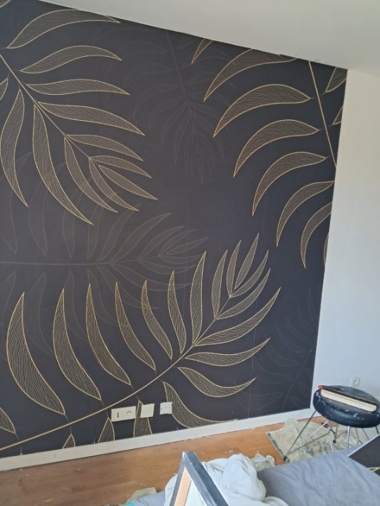 Papier Peint Imitation- Planches de Bois Beige