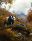 Landscape Wallpaper - Panda Autumn Forest
