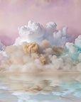 Nature wallpaper - colorful clouds reflecting on the water