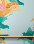Papier Peint Floral - Lys Exotiques Colorés