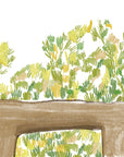 Papier peint feuillage - balcon de lierre