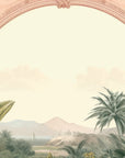 Papier Peint Vintage - Arches Et Plantes Tropicales