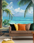 Papier Peint Panoramique - Terrasse Bord De Plage