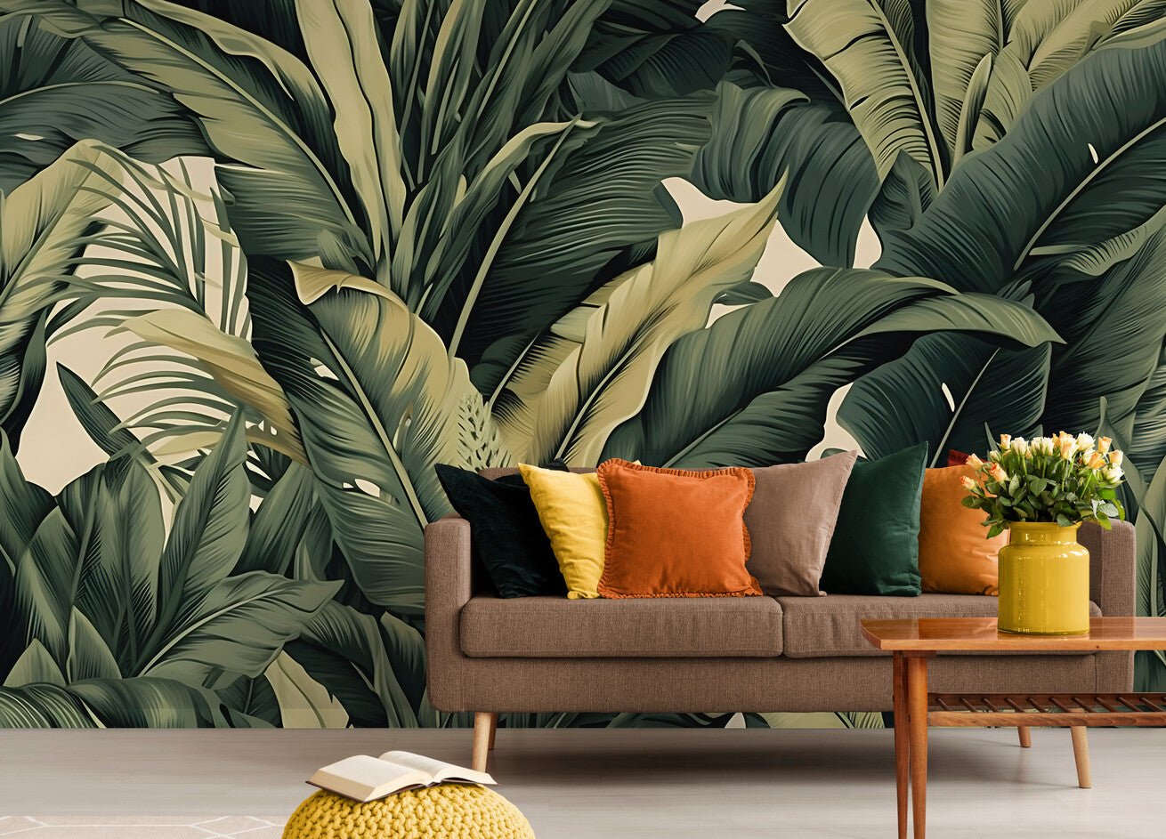 Foliage Wallpaper - Elegant Banana Trees
