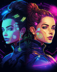 Futuristic wallpaper - incendiary city
