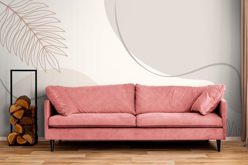 Minimalist Wallpaper - Stylized Leaves