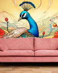 Papier Peint Illustration - Paon Majestueux