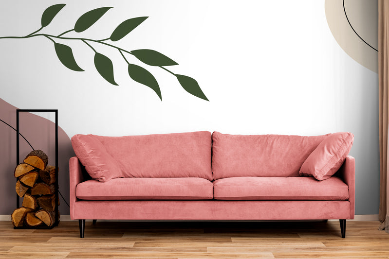 Papier Peint Minimaliste - Touches végétales