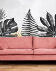 Papier Peint Plantes - Noir Et Blanc