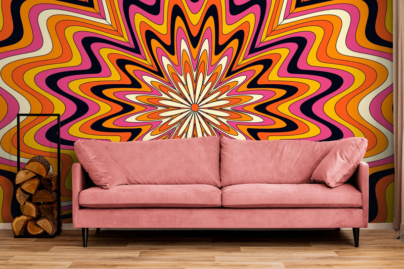 Retro Wallpaper - Psychedelic Waves