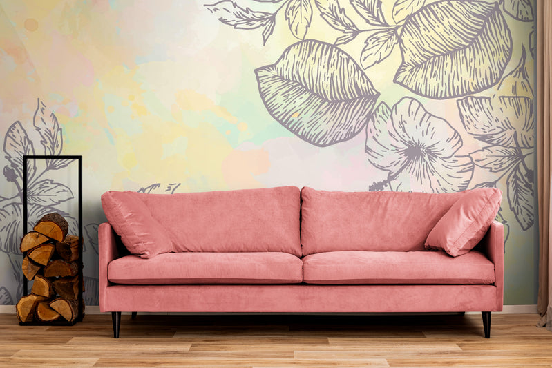 Illustration Wallpaper - Pastel Floral