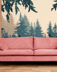 Papier Peint Contemporain - Forêt Design