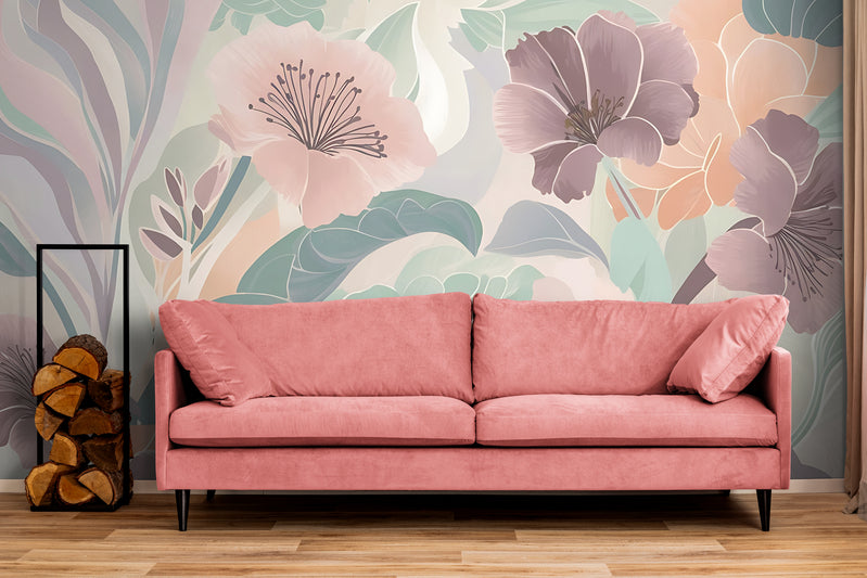 Floral Wallpaper - Soothing Pastel