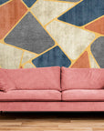 Papier Peint Géométrique - Motifs Colorés