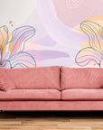 Papier Peint Abstrait - Fleurs et Motifs Artistiques