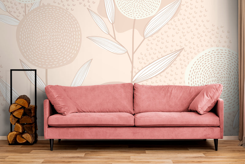 Minimalist Wallpaper - Pastel Floral