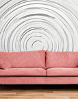 Papier Peint Art & Déco - Spirale Blanche