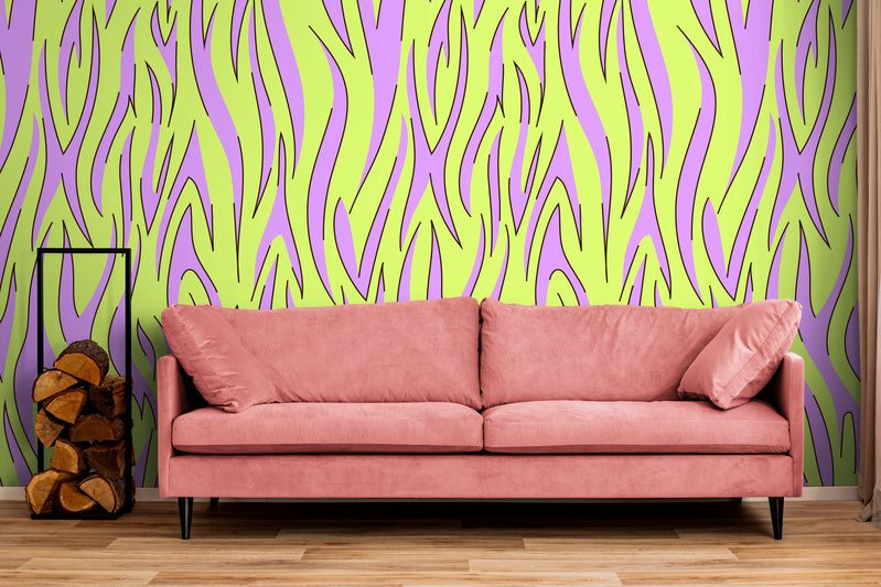 Retro Wallpaper - Neon Flames