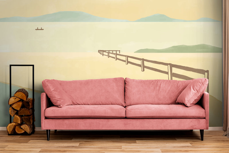 Papier Peint Pastel - Bord de Mer