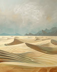 Papier peint déserts - dunes de sable doré