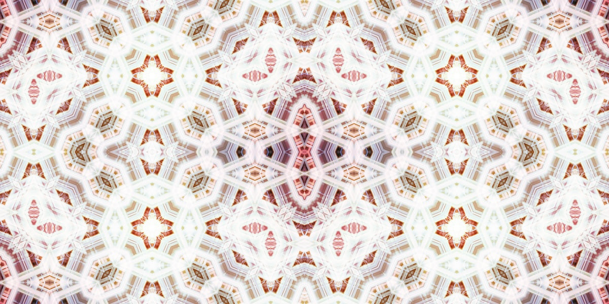 Papier peint boho - motifs mandalas complexes pastel