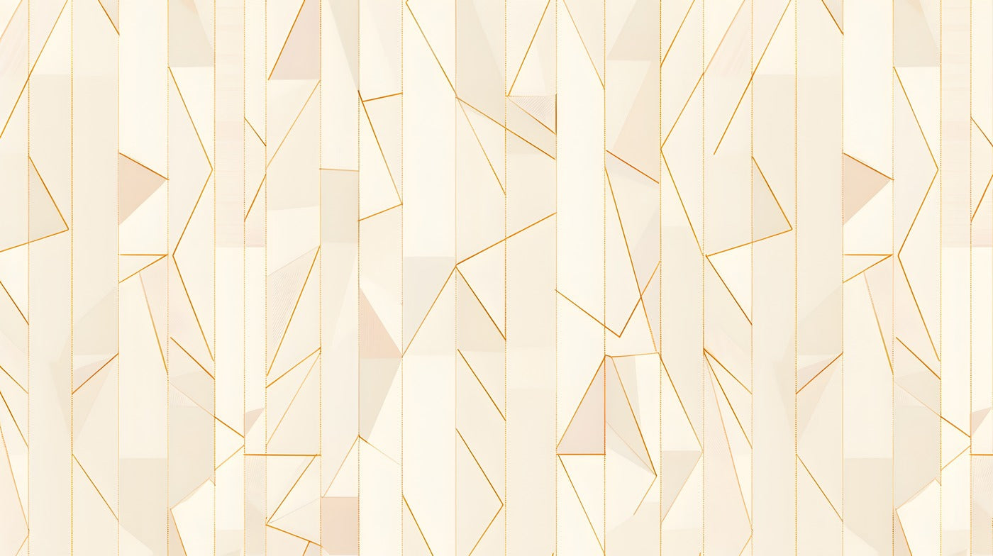Papier Peint Géométrique - Lignes Dorées Élégantes