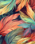 Papier Peint Design - Plumes Colorées