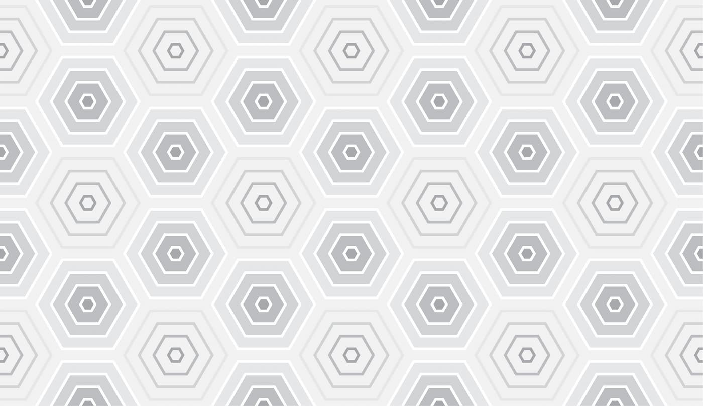 Papier Peint Géométrique - Hexagone Noir Et Blanc