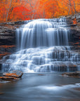 Papier peint cascades - torrent des roches rouges