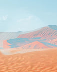 Papier peint déserts - montagnes de sable rose