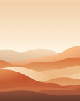 Papier Peint Abstrait - Désert Orange
