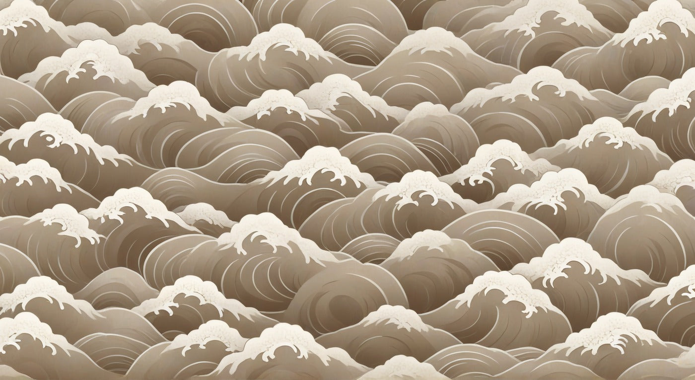 Papier Peint Japonais - Vagues Iconiques
