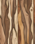 Wood wallpaper - carved