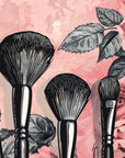 Beauty wallpaper – Vintage floral paintbrushes