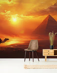 Papier Peint Coucher De Soleil - Pyramide Gizeh