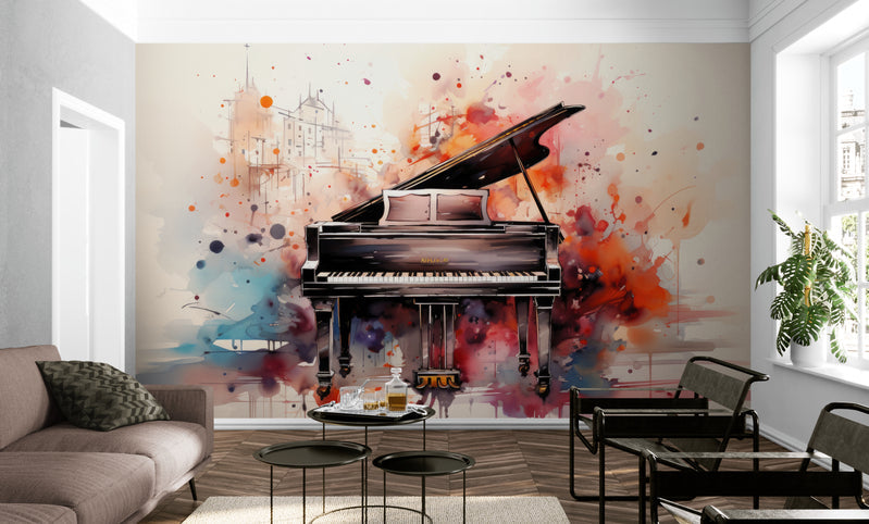 Papier Peint Moderne - Art Musical